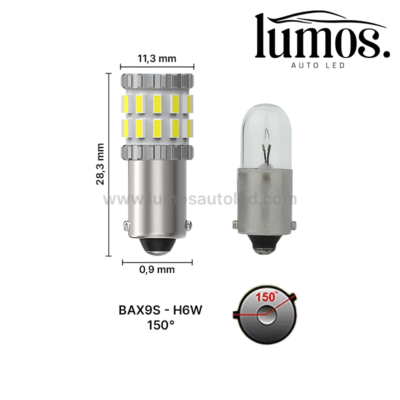 BAX9S H6W LED Canbus 6000K - 2db - Image 2